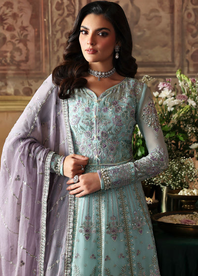 Gulaal Embroidered Chiffon Suits Unstitched 3 Piece GL25EU D-31 Delina