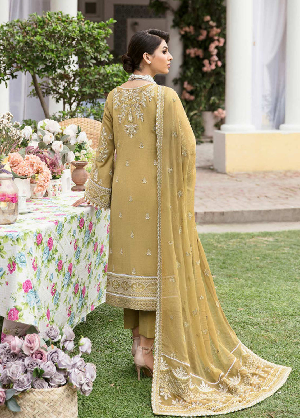 Gulaal Pret Embroidered Khaadi Net 3 Piece Suit GL23P GL-EP23V1-13 Nisa