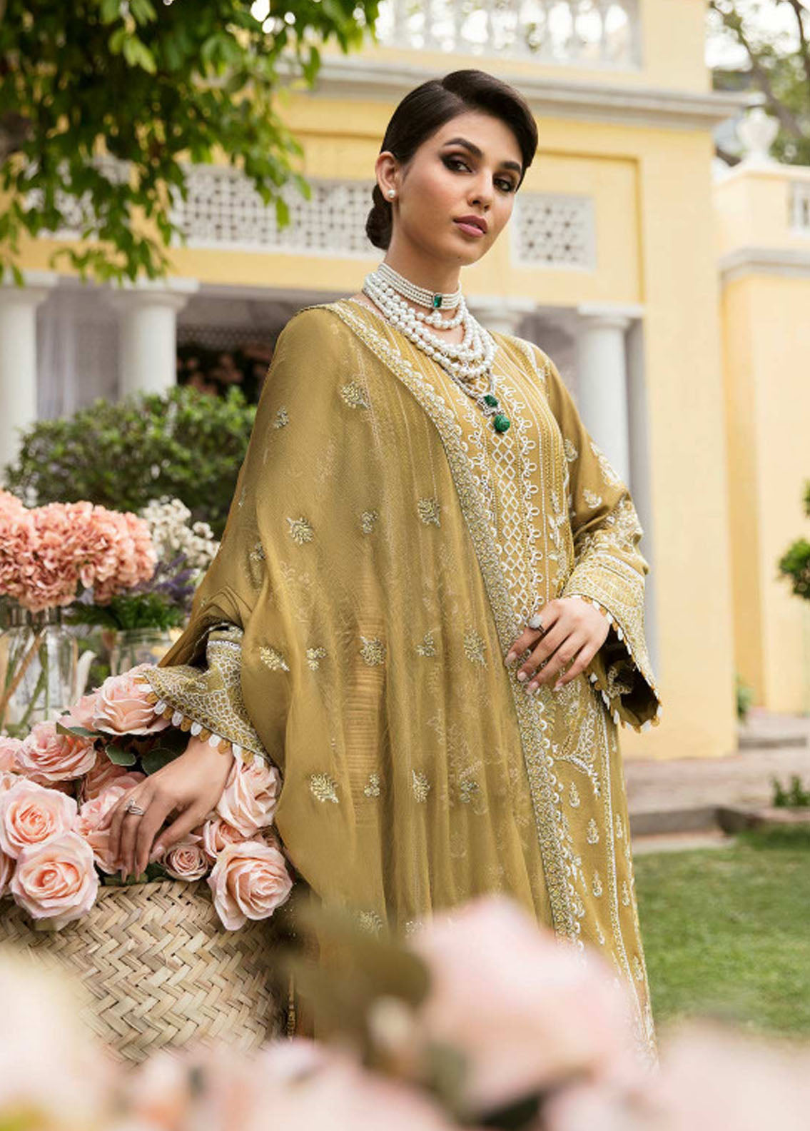 Gulaal Pret Embroidered Khaadi Net 3 Piece Suit GL23P GL-EP23V1-13 Nisa