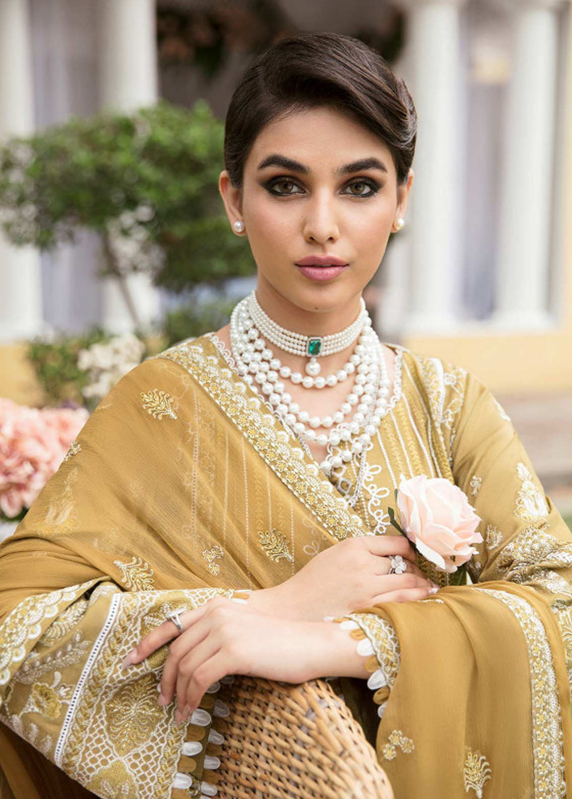 Gulaal Pret Embroidered Khaadi Net 3 Piece Suit GL23P GL-EP23V1-13 Nisa