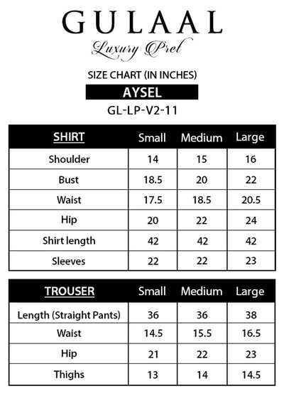 Gulaal Pret Luxury Organza 4 Piece Suit GL-LP-V2-11 Ayzel