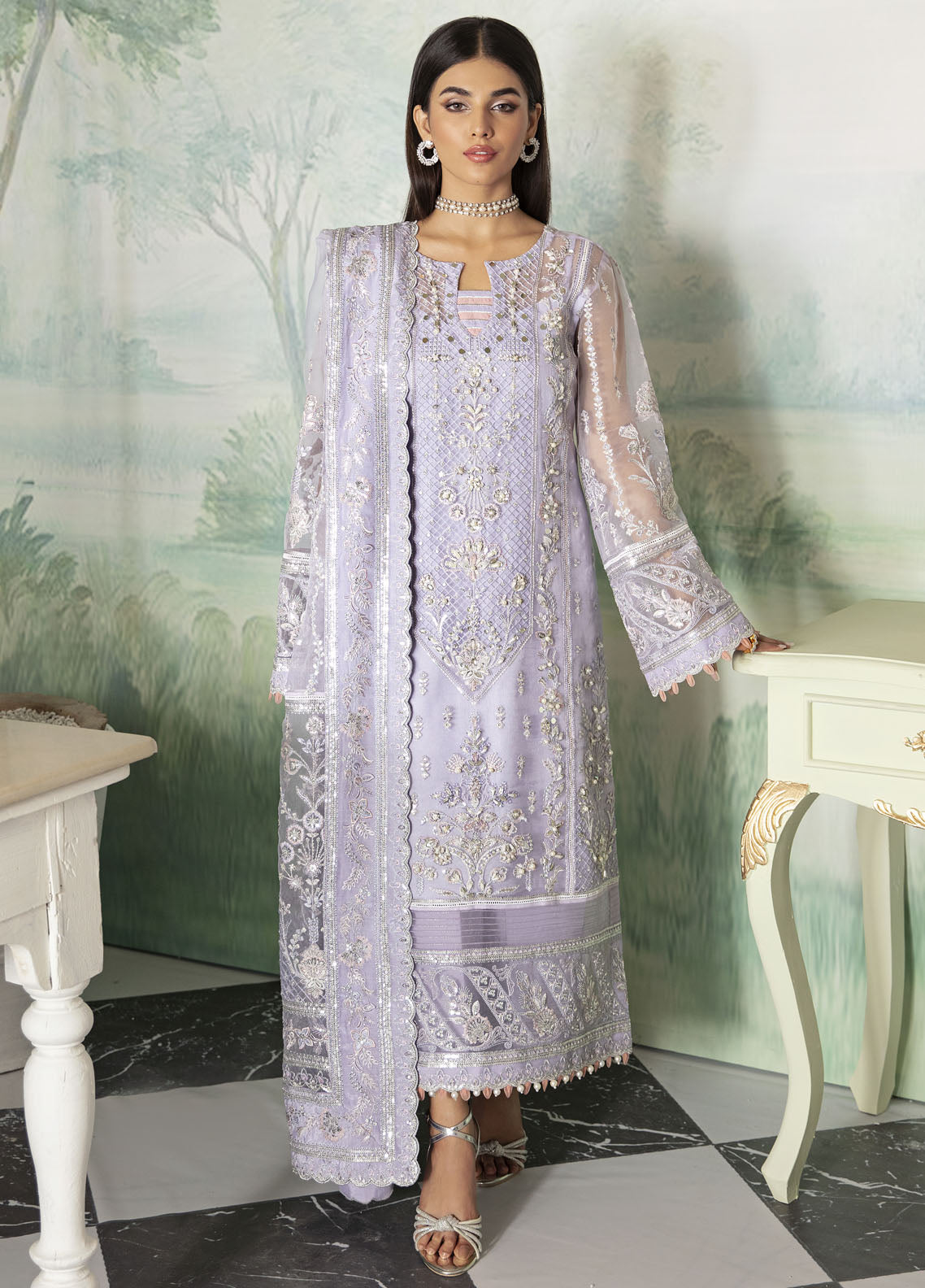 Gulaal Pret Luxury Organza 4 Piece Suit GL-LP-V2-17 Liana