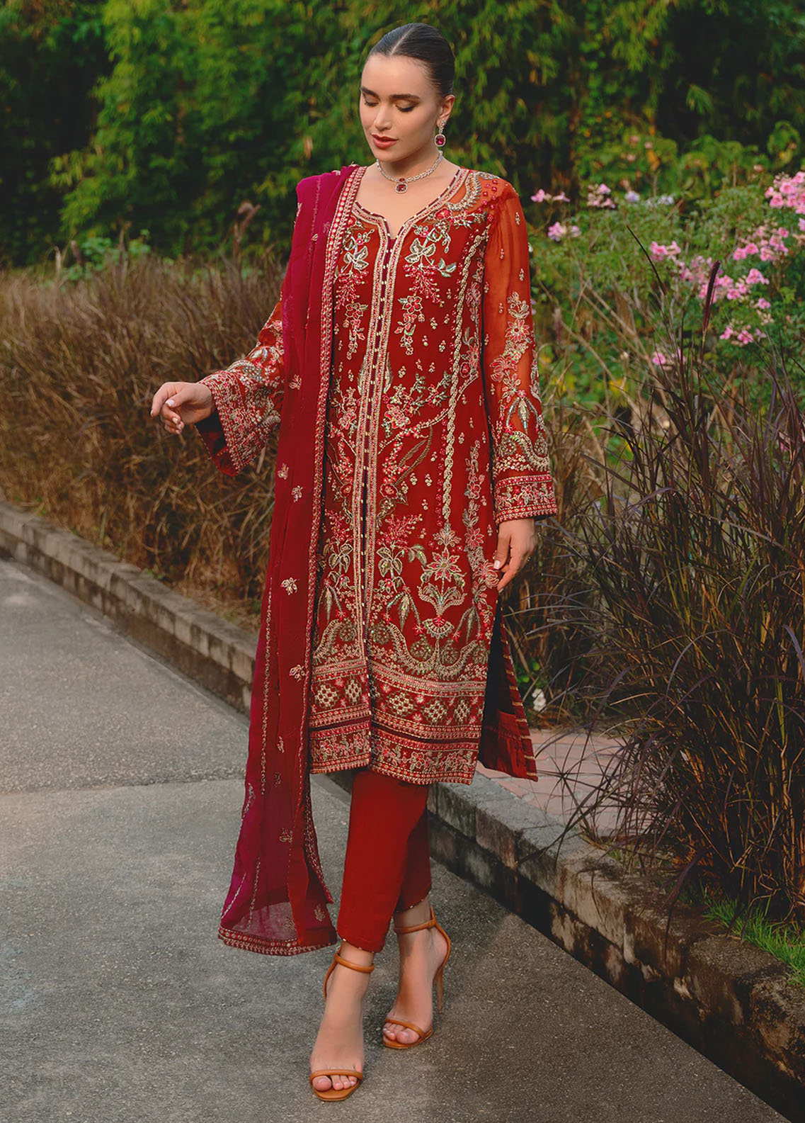 Gulaal Pret Embroidered 3 Piece Suit EP-22 Athena