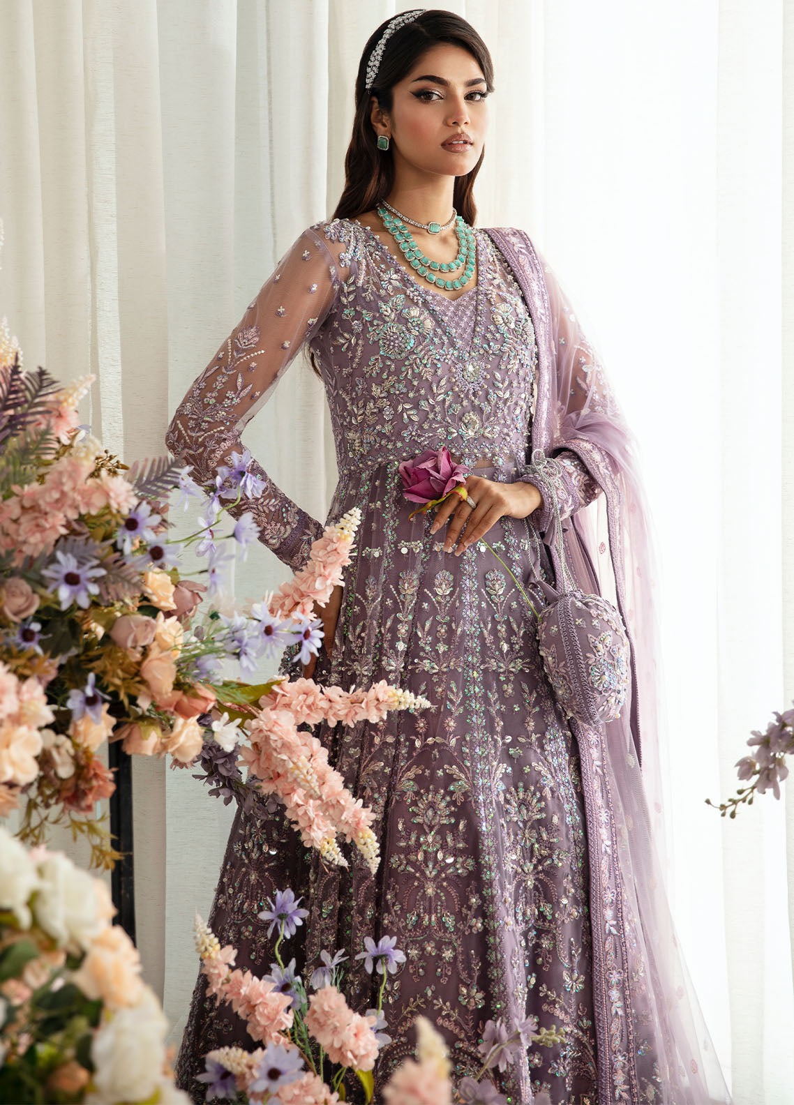 Gulaal Pret Embroidered Net 3 Piece Suit LP-34 Zeva