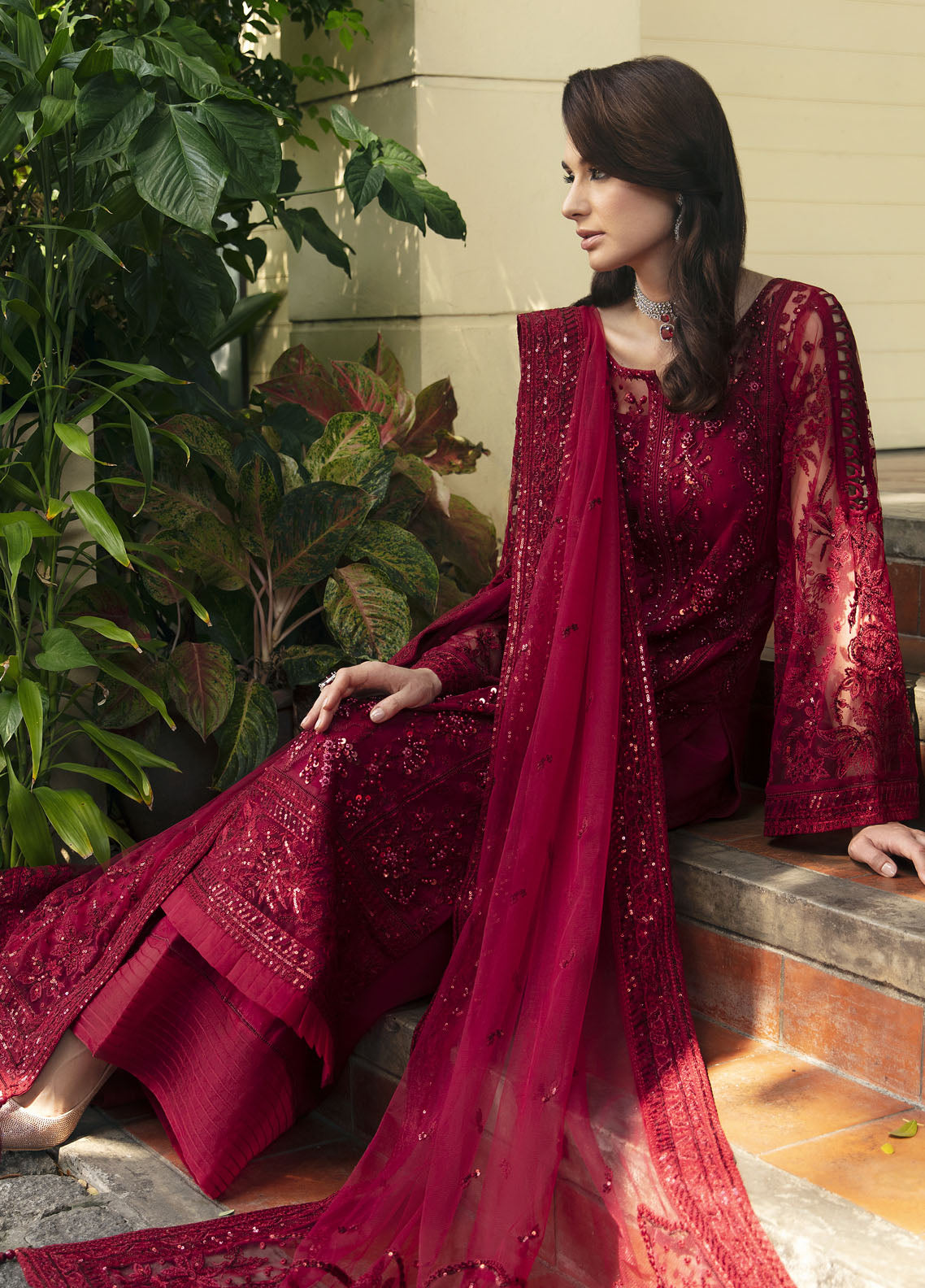 Gulaal Pret Embroidered Net 4 Piece Suit GL-LP-24V1-24 Charlotte