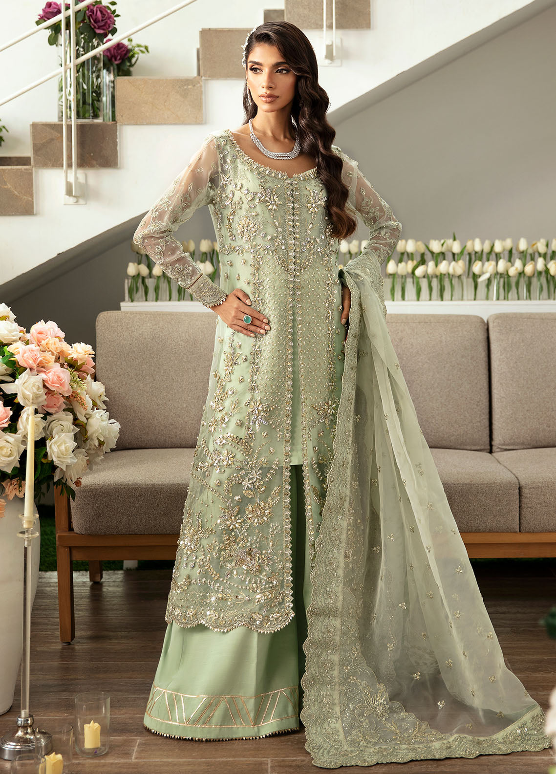 Gulaal Pret Embroidered Organza 3 Piece Suit LP-27 Kalisa