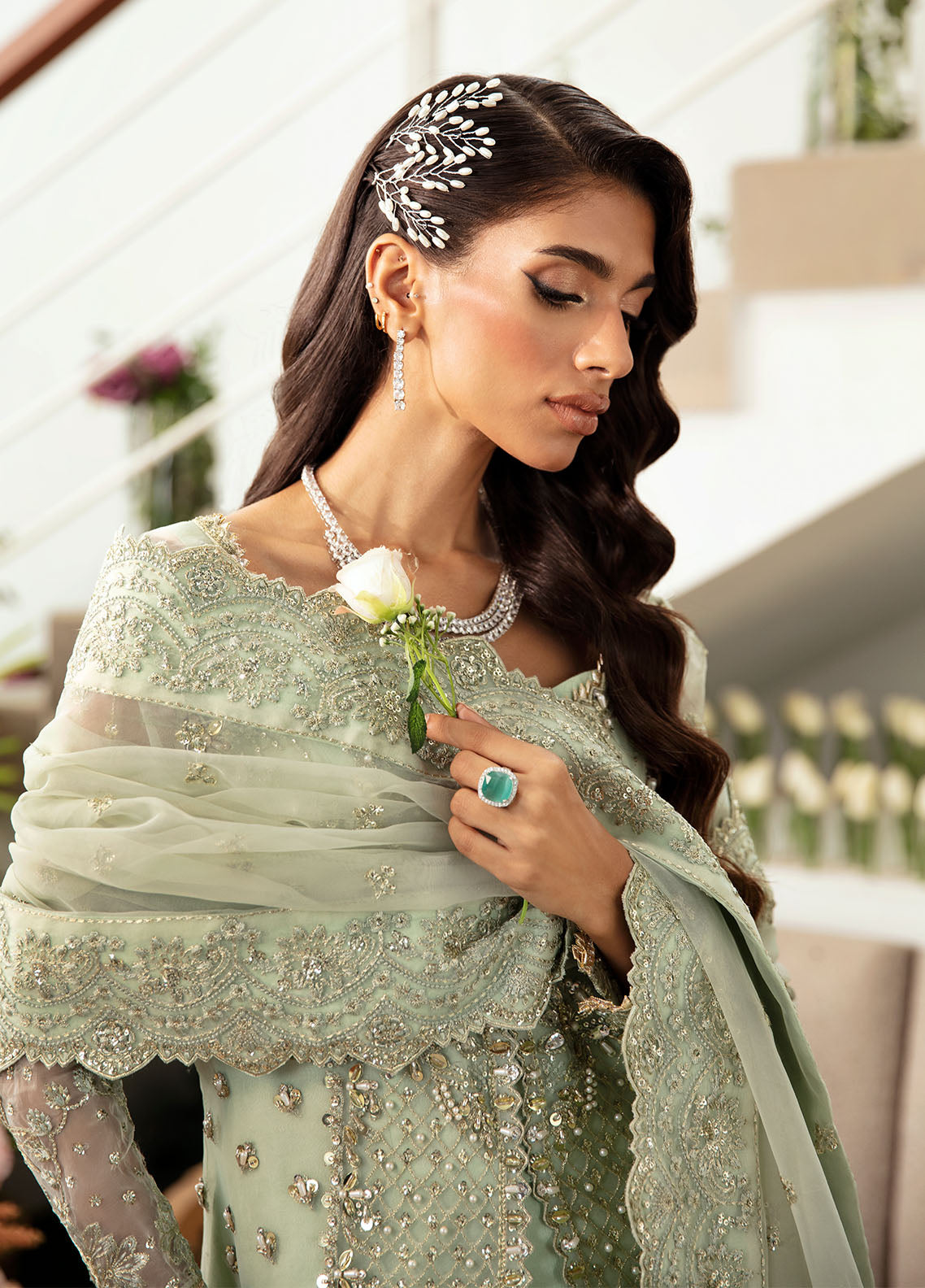 Gulaal Pret Embroidered Organza 3 Piece Suit LP-27 Kalisa