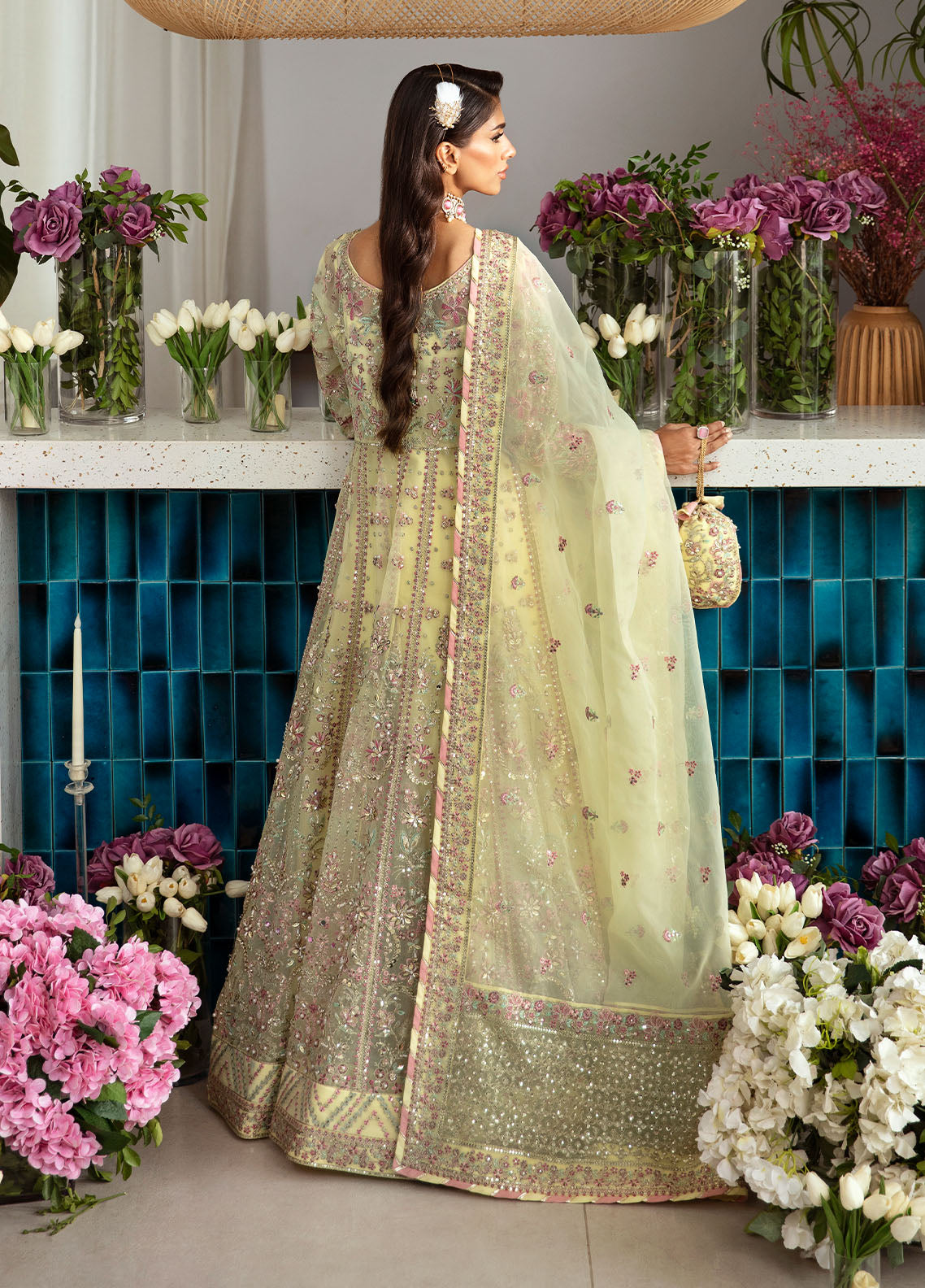 Gulaal Pret Embroidered Organza 3 Piece Suit LP-35 Noura