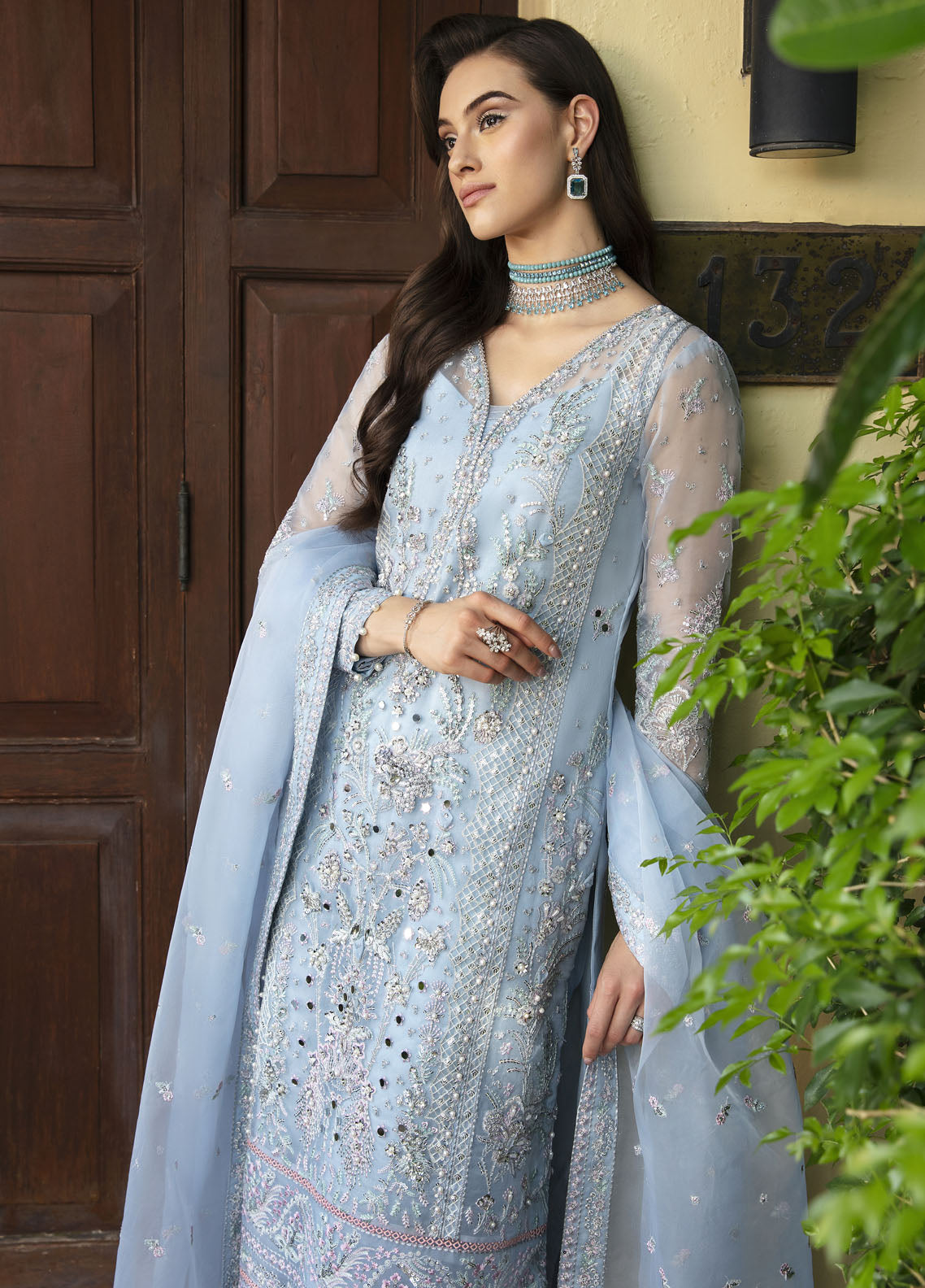 Gulaal Pret Embroidered Organza 4 Piece Suit GL-LP-24V1-19 Marian