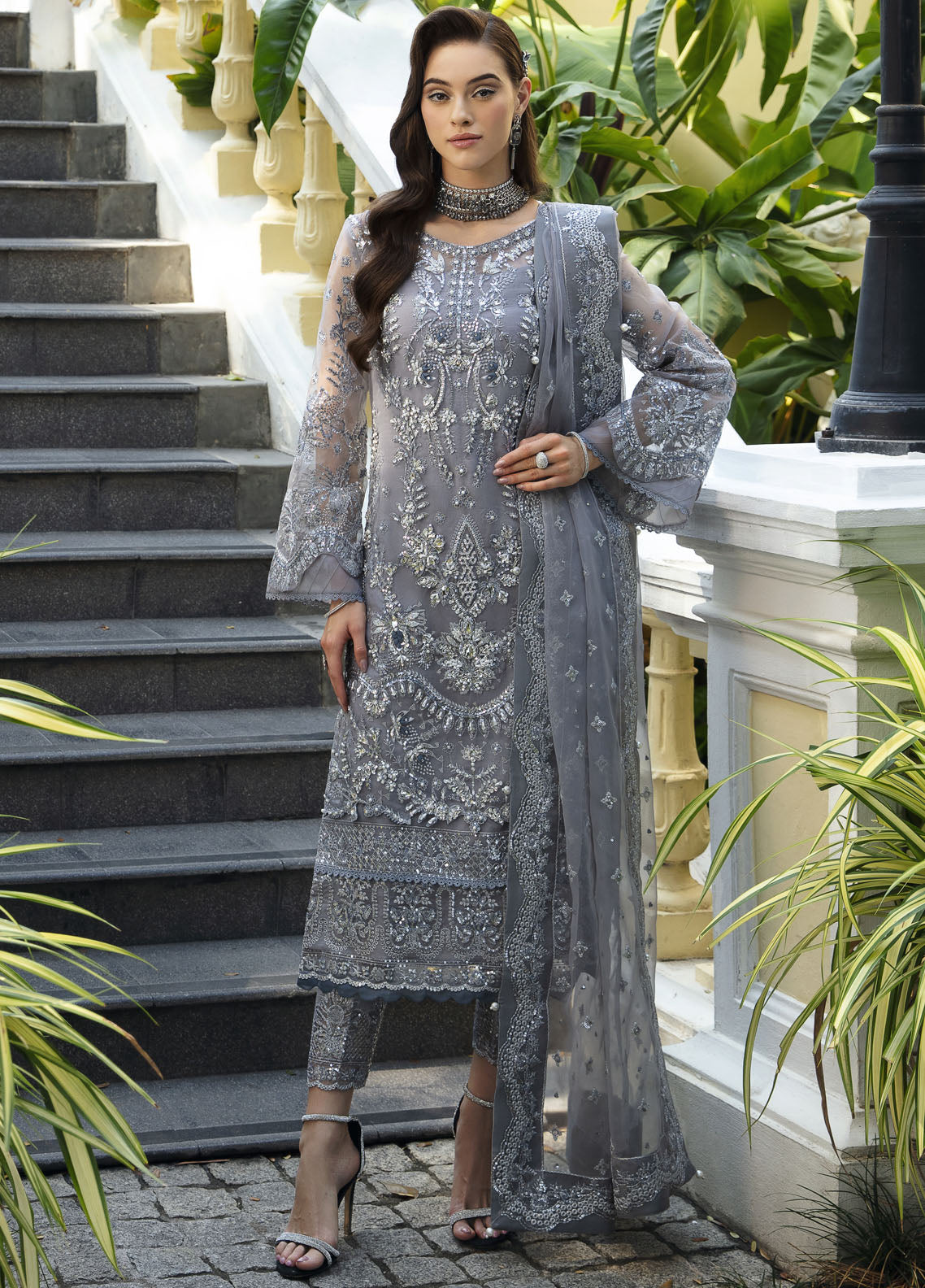 Gulaal Pret Embroidered Organza 4 Piece Suit GL-LP-24V1-19 Marian