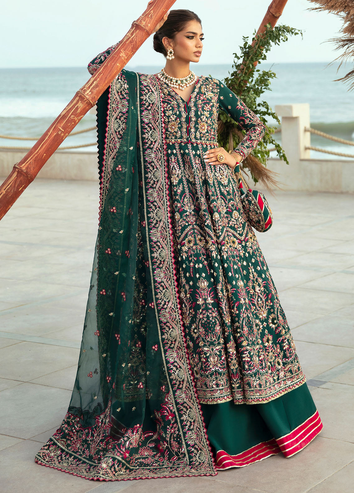 Gulaal Pret Embroidered Silk 3 Piece Suit LP-31 Zarla