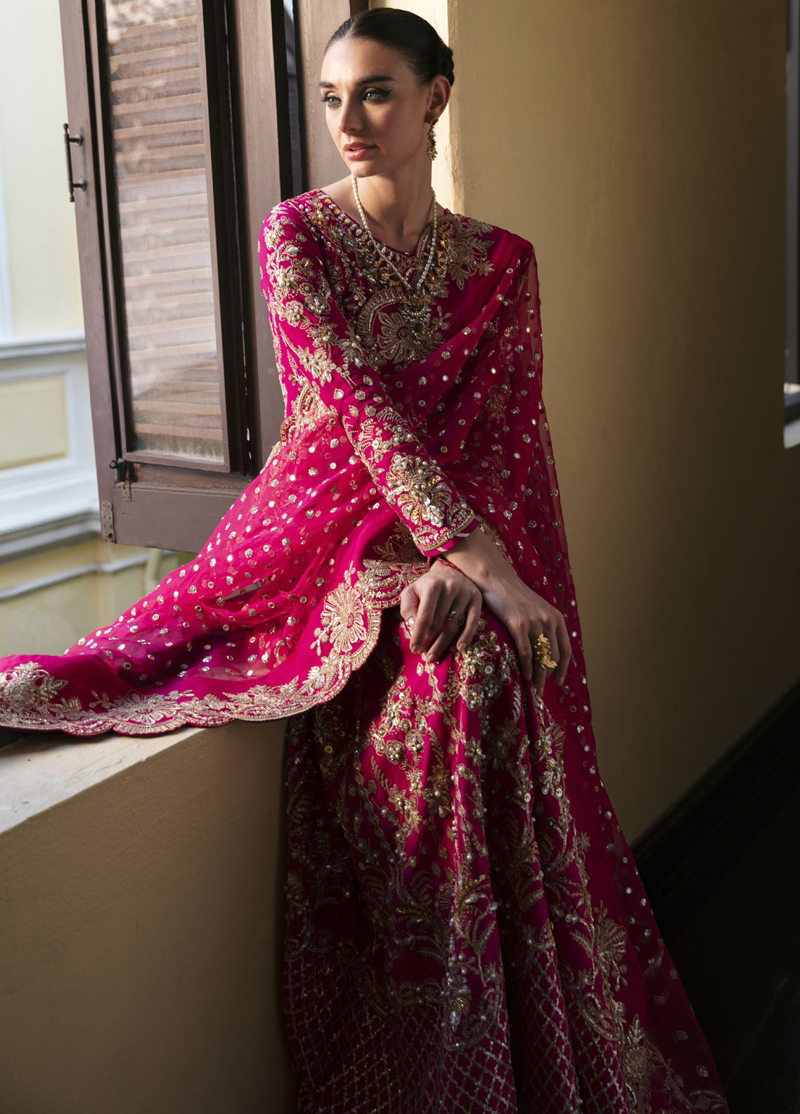 Gulaal Pret Embroidered Viscose 3 Piece Suit GL-LP-24V1-21 Rochelle