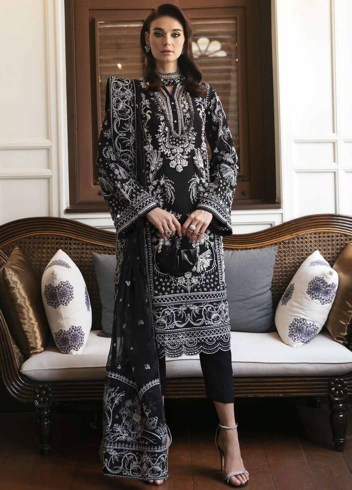 Gulaal Pret Embroidered Viscose 3 Piece Suit GL-LP-24V1-22 Nadine