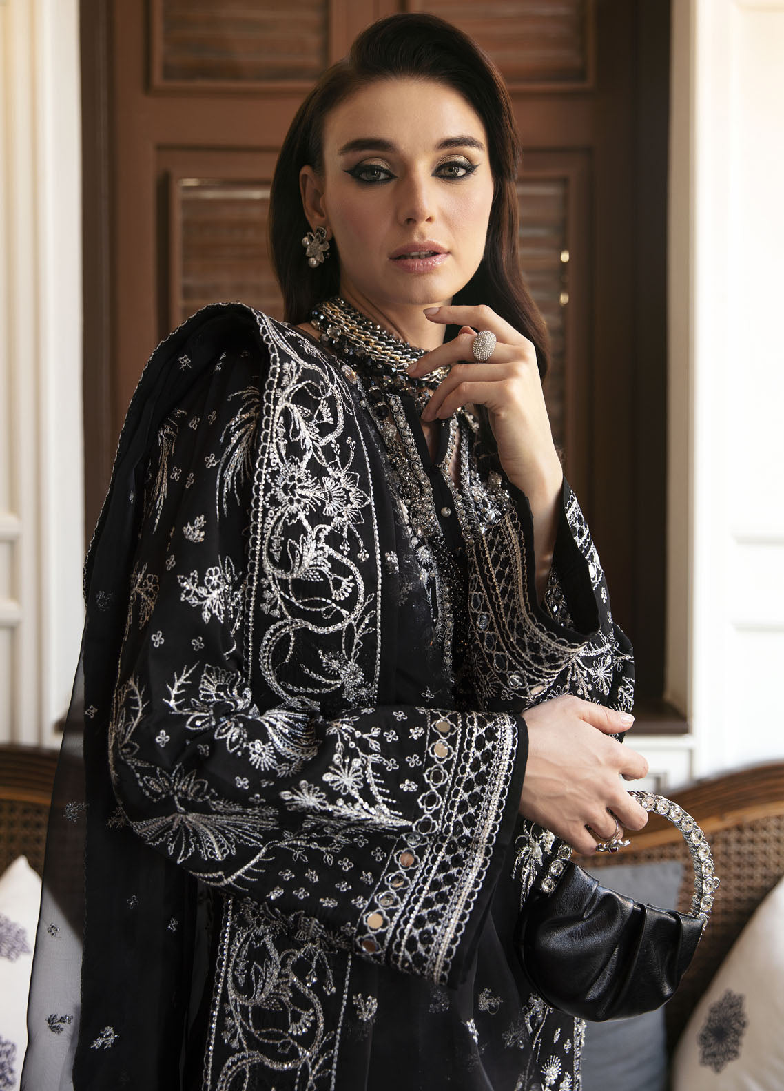 Gulaal Pret Embroidered Viscose 3 Piece Suit GL-LP-24V1-22 Nadine