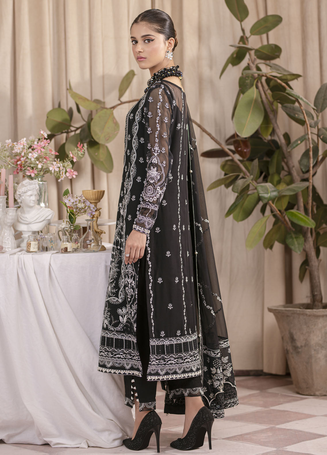 Gulaal Embroidered Chiffon Unstitched Collection 2023 UC-01 Mahjabeen