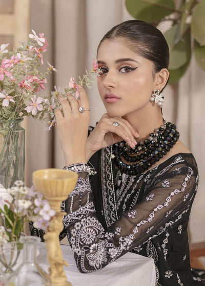 Gulaal Embroidered Chiffon Unstitched Collection 2023 UC-01 Mahjabeen