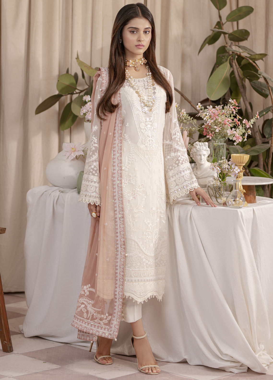 Gulaal Embroidered Chiffon Unstitched Collection 2023 UC-02 Meesha