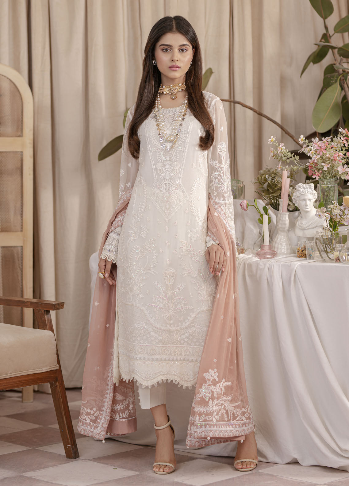 Gulaal Embroidered Chiffon Unstitched Collection 2023 UC-02 Meesha