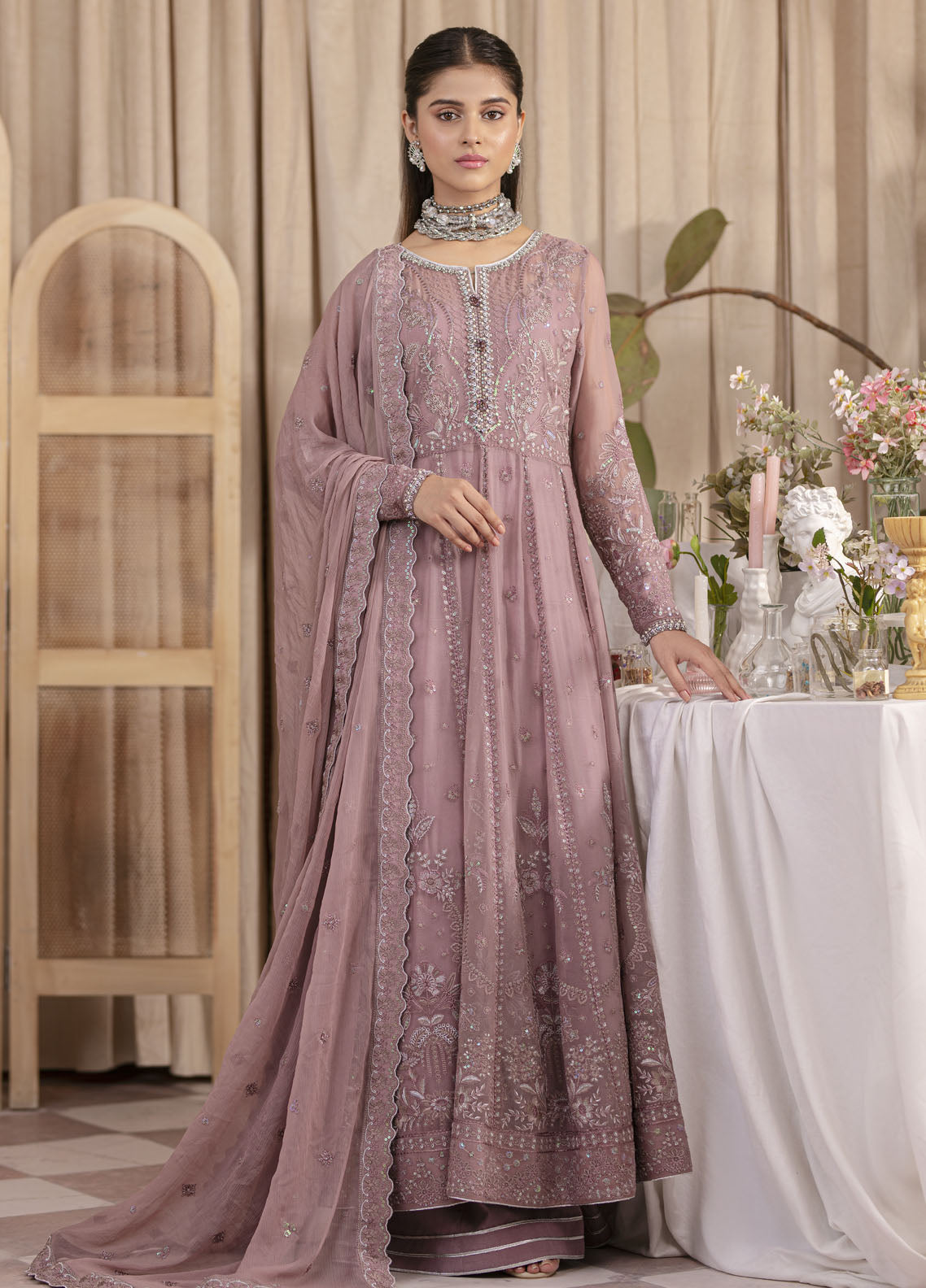 Gulaal Embroidered Chiffon Unstitched Collection 2023 UC-03 Ezrah