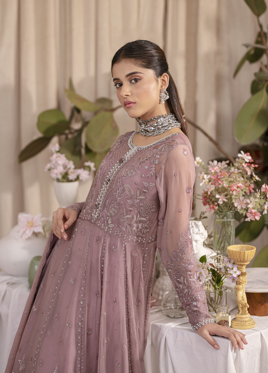 Gulaal Embroidered Chiffon Unstitched Collection 2023 UC-03 Ezrah