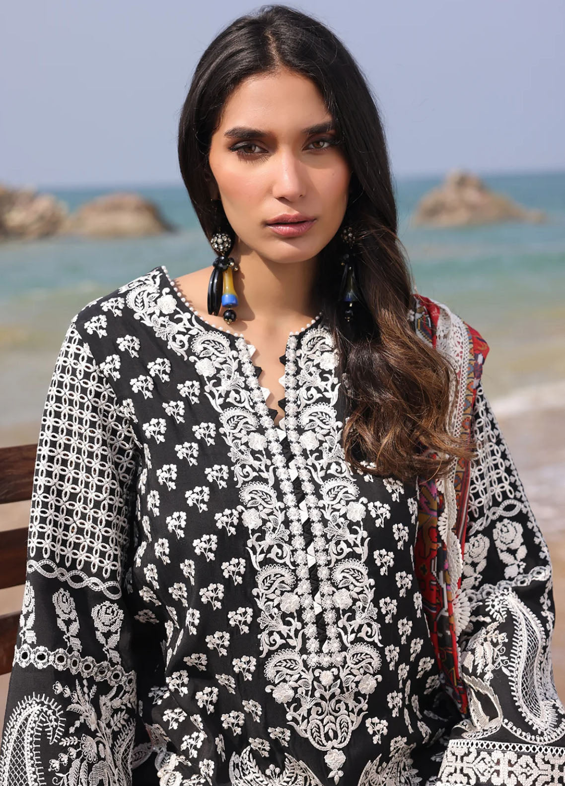 Hania by Imrozia Premium Embroidered Lawn Suits Unstitched 3 Piece SL-75 Anoud