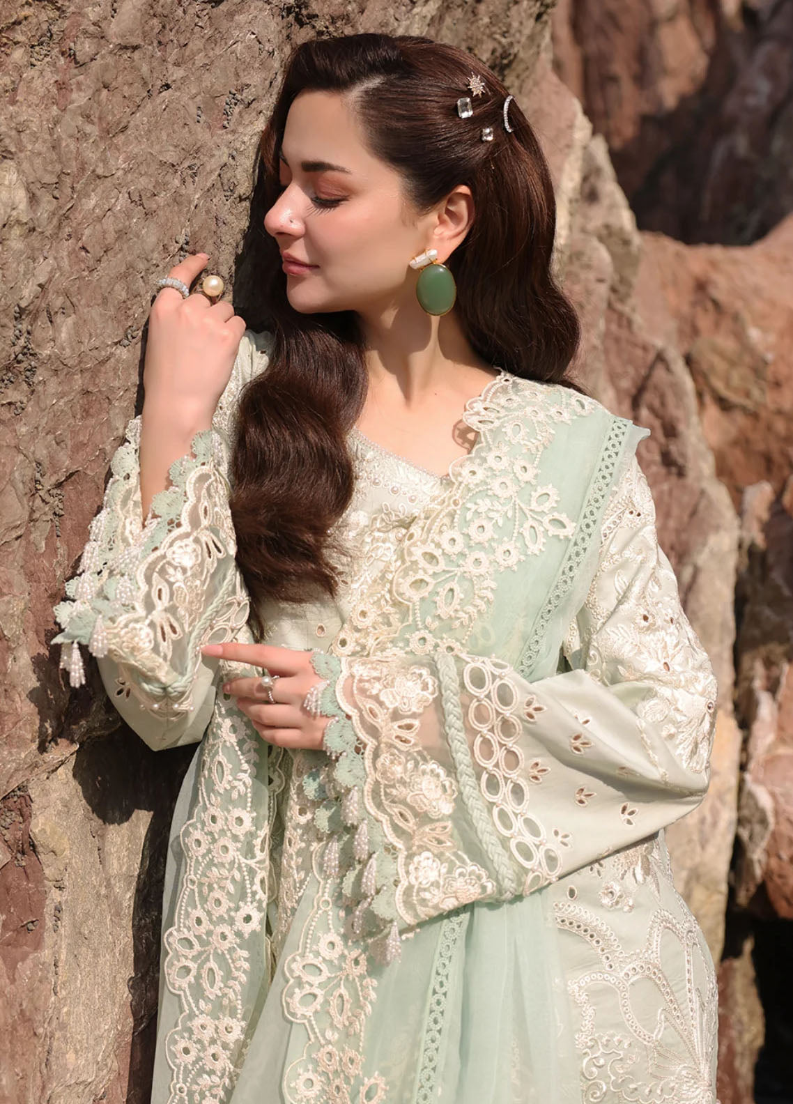 Hania by Imrozia Premium Embroidered Lawn Suits Unstitched 3 Piece SL-80 Zimal