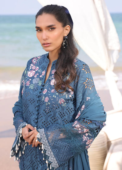 Hania by Imrozia Premium Embroidered Lawn Suits Unstitched 3 Piece SL-86 Mirha