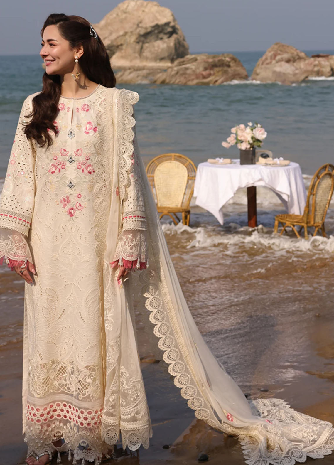 Hania by Imrozia Premium Embroidered Lawn Suits Unstitched 3 Piece SL-76 Irha