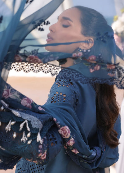 Hania by Imrozia Premium Embroidered Lawn Suits Unstitched 3 Piece SL-86 Mirha