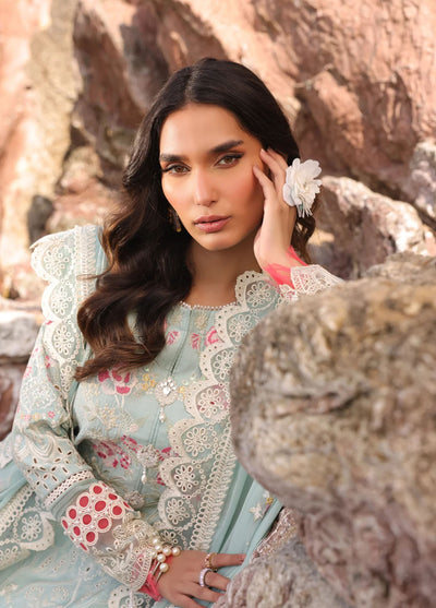 Hania by Imrozia Premium Embroidered Lawn Suits Unstitched 3 Piece SL-76 A Aidan