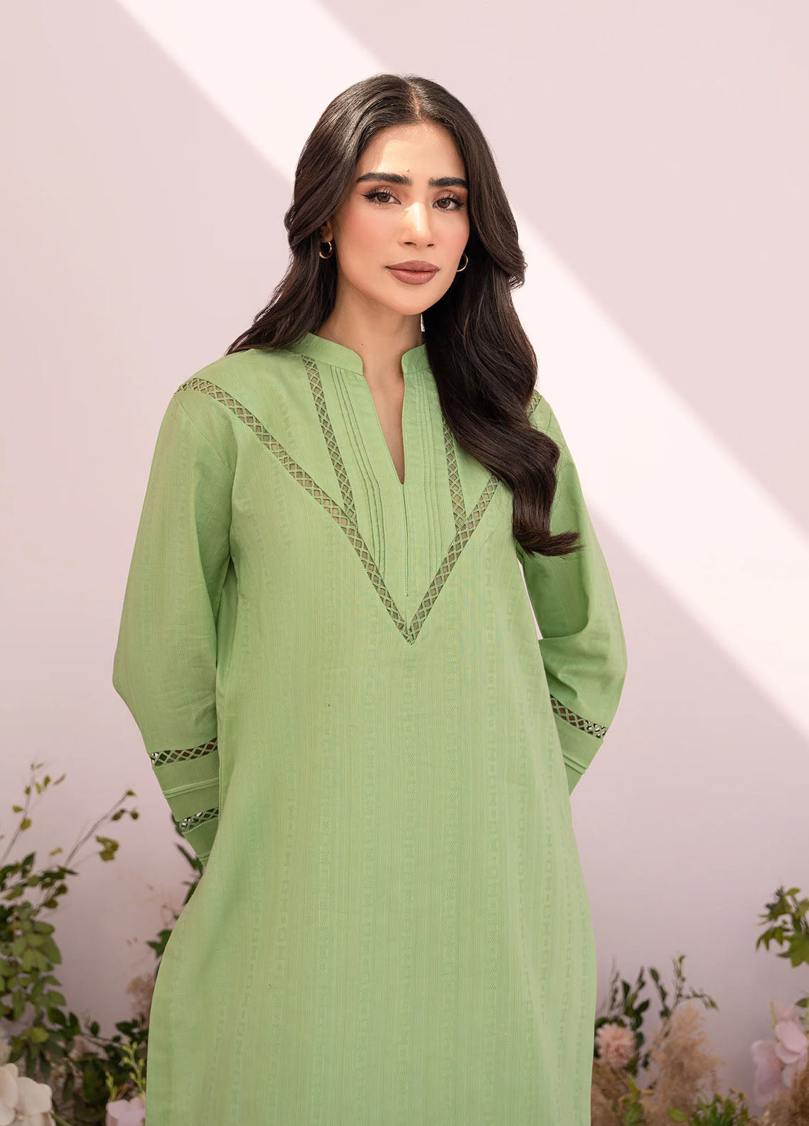 Hana Pret Embroidered Lawn 2 Piece Suit Celadon