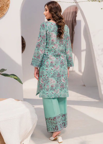 Hana Pret Printed Lawn Silk 2 Piece Suit Cantaloupe