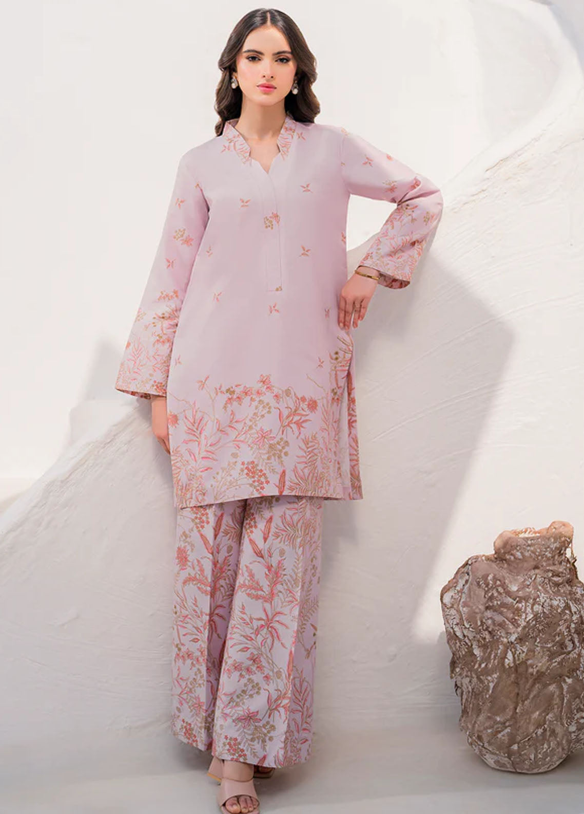 Hana Pret Printed Lawn Silk 2 Piece Suit Divine