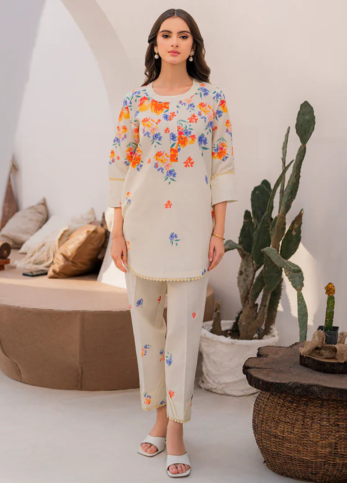 Hana Pret Printed Lawn Silk 2 Piece Suit Sublime