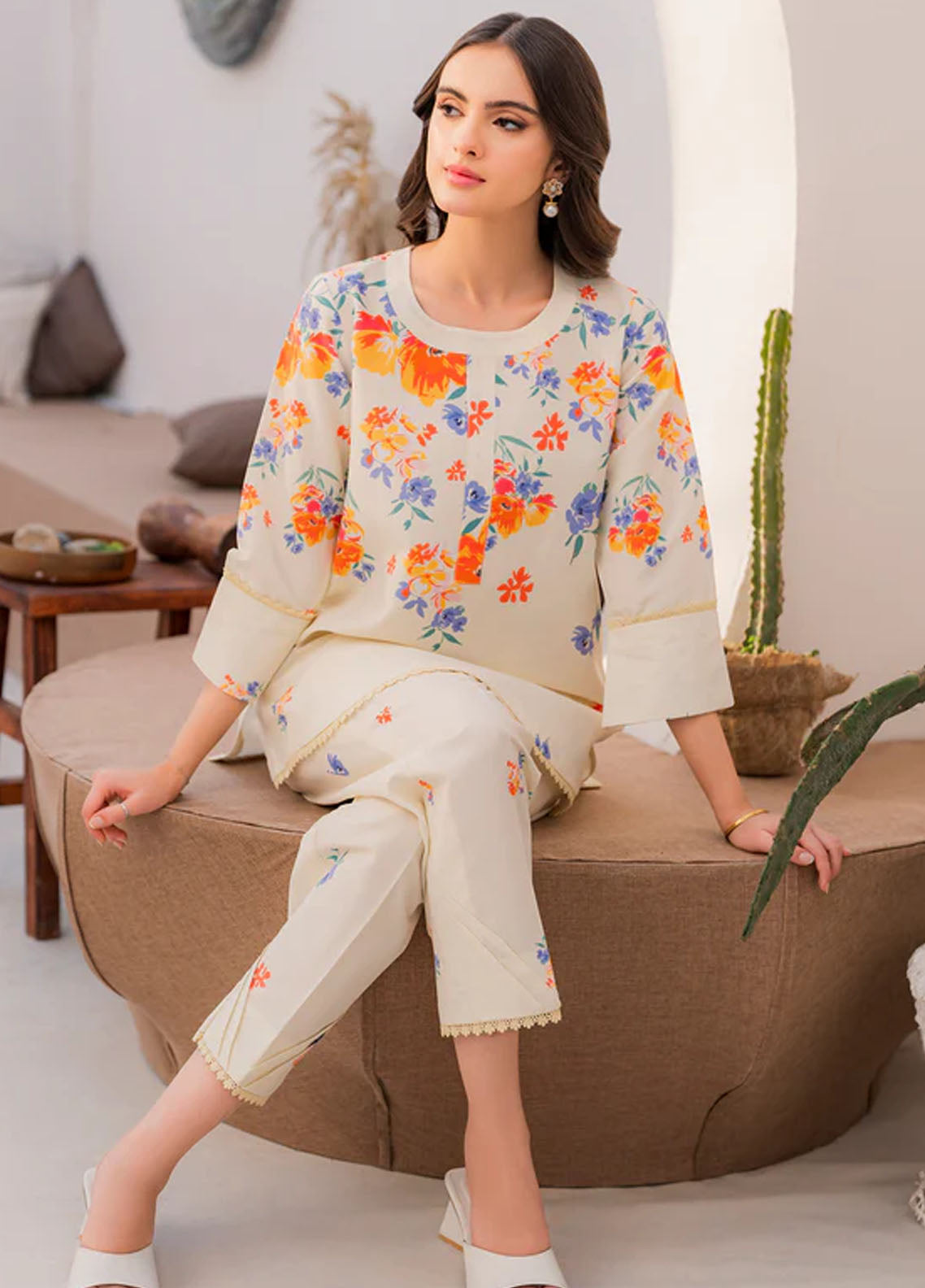 Hana Pret Printed Lawn Silk 2 Piece Suit Sublime