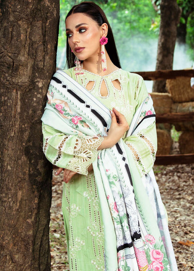 Hazel By Mahnur Embroidered Slub Linen Suit Unstitched 3 Piece MN24H RL-07 Stella - Winter Collection