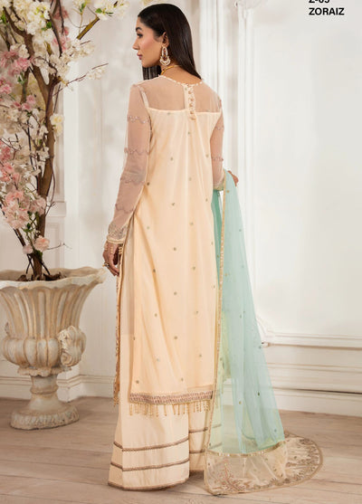Heer by Zarif Embroidered Net Suit Pret 3 Piece ZF25HF Z-05 Zoraiz - Formals Collection