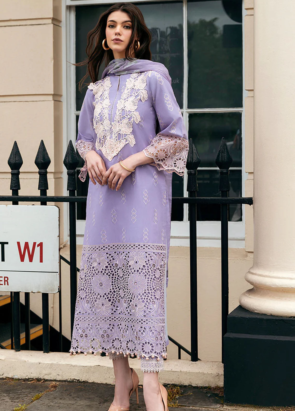 Hemline Odyssey By Mushq Unstitched Lawn Collection 2024 Bloom Boulevard