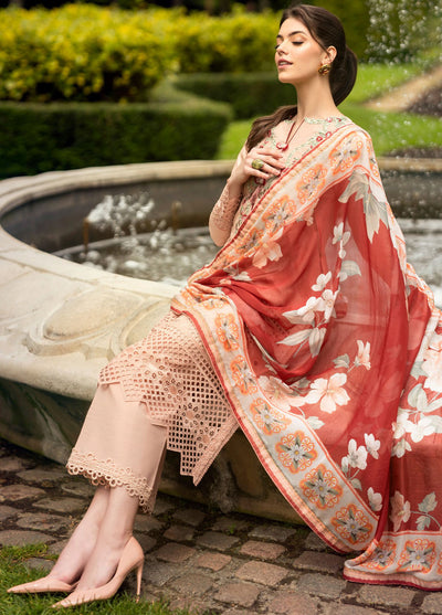 Hemline Odyssey By Mushq Unstitched Lawn Collection 2024 Blooming Belle