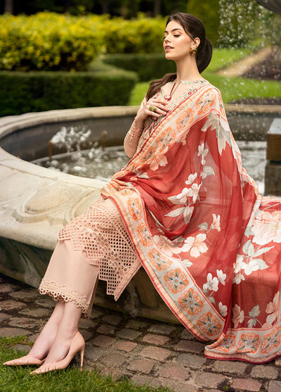 Hemline Odyssey By Mushq Unstitched Lawn Collection 2024 Blooming Belle