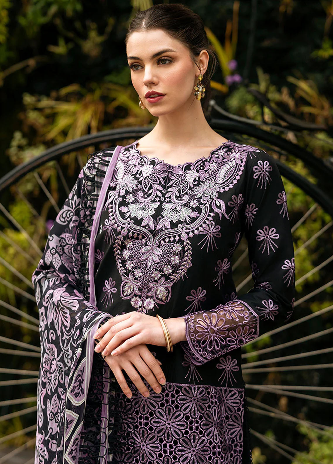 Hemline Odyssey By Mushq Unstitched Lawn Collection 2024 Luxe Lace