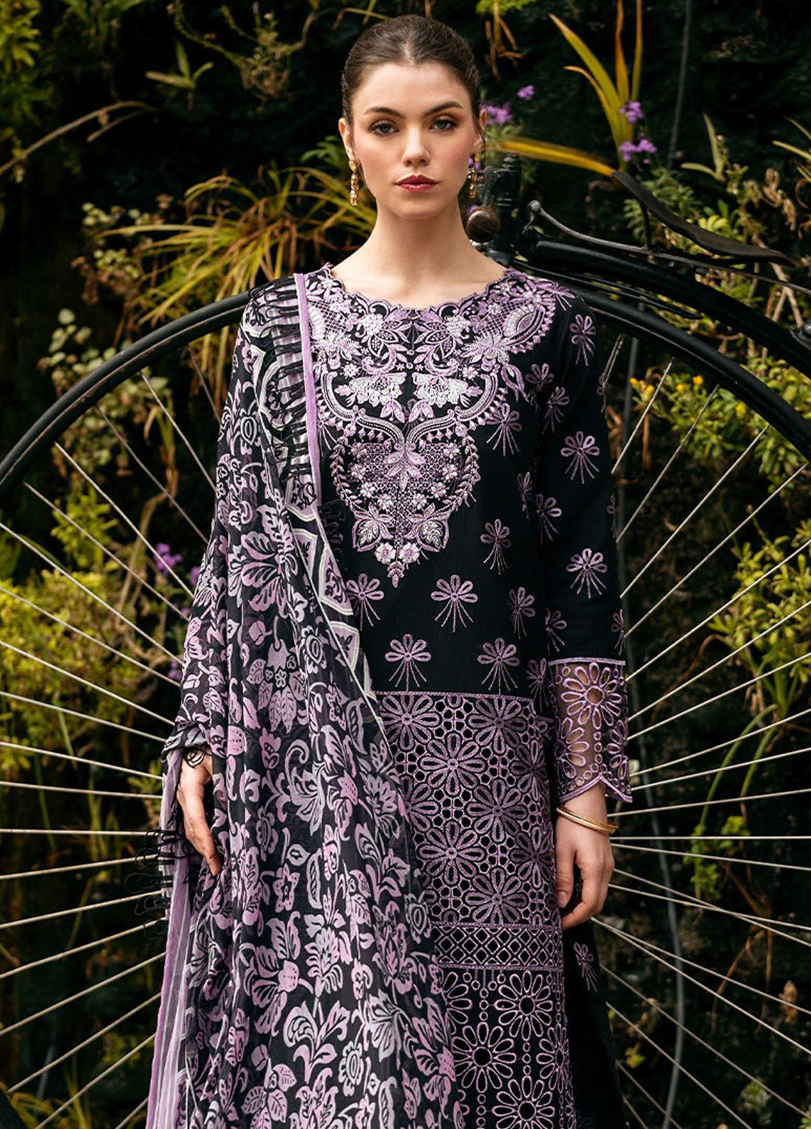 Hemline Odyssey By Mushq Unstitched Lawn Collection 2024 Luxe Lace