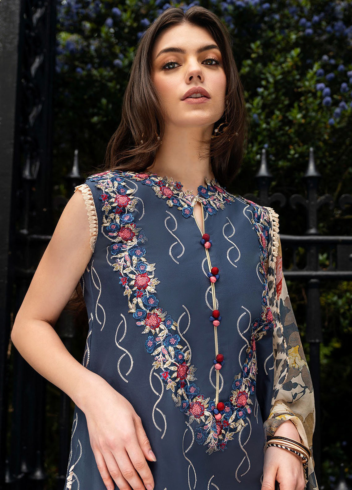 Hemline Odyssey By Mushq Unstitched Lawn Collection 2024 Petale Symphony