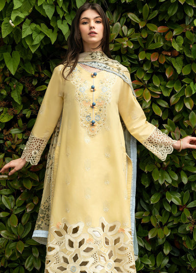 Hemline Odyssey By Mushq Unstitched Lawn Collection 2024 Sunset Sway