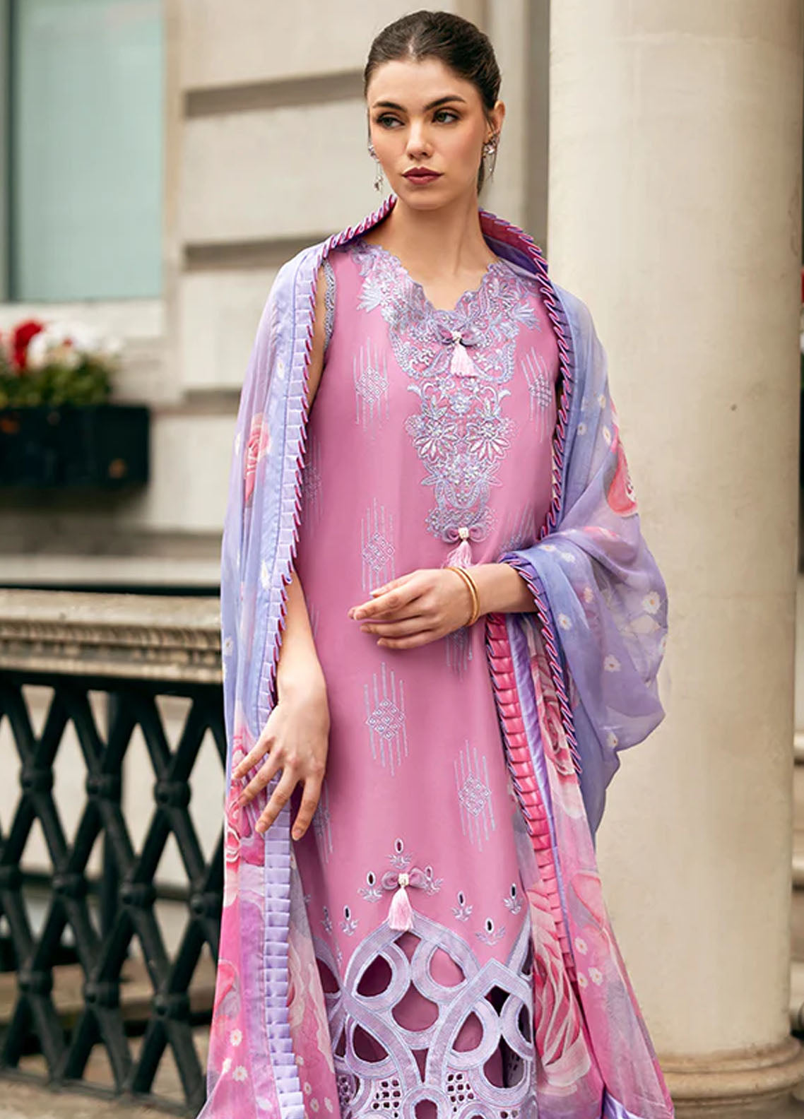 Hemline Odyssey By Mushq Unstitched Lawn Collection 2024 Wildflower Dream