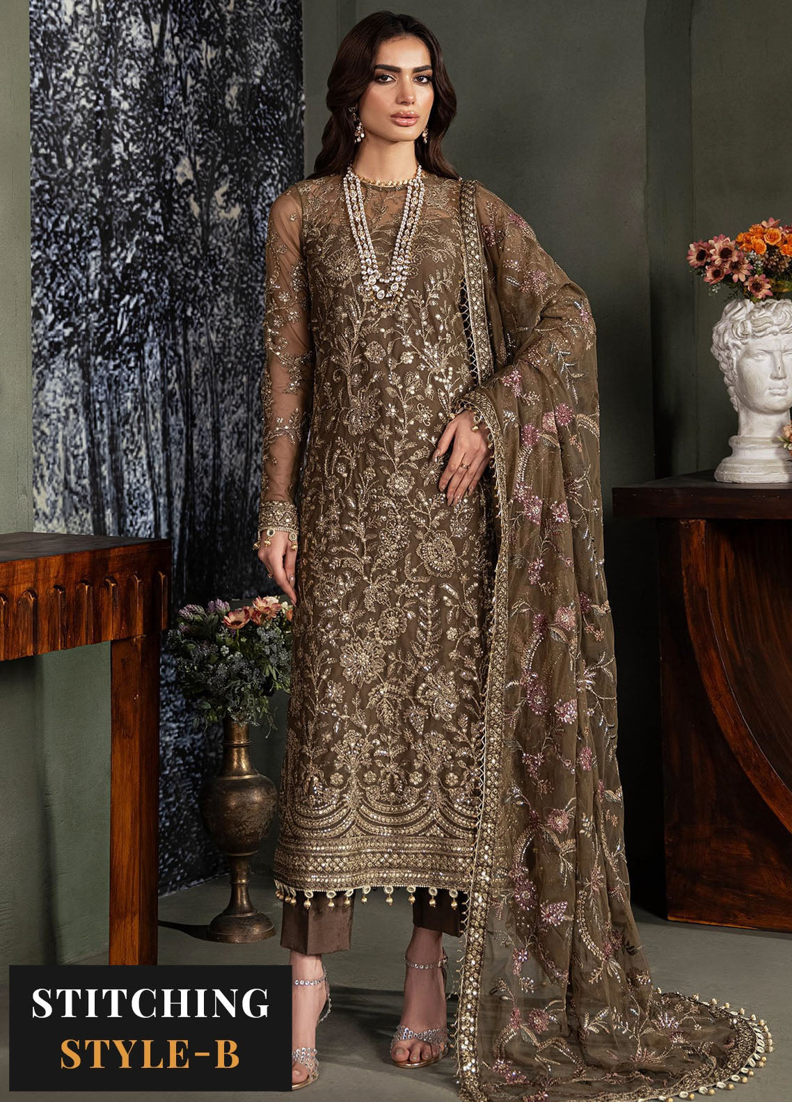 Heritage by Zarif Unstitched Luxury Formals Collection 2024 ZHF-06 Zhalay