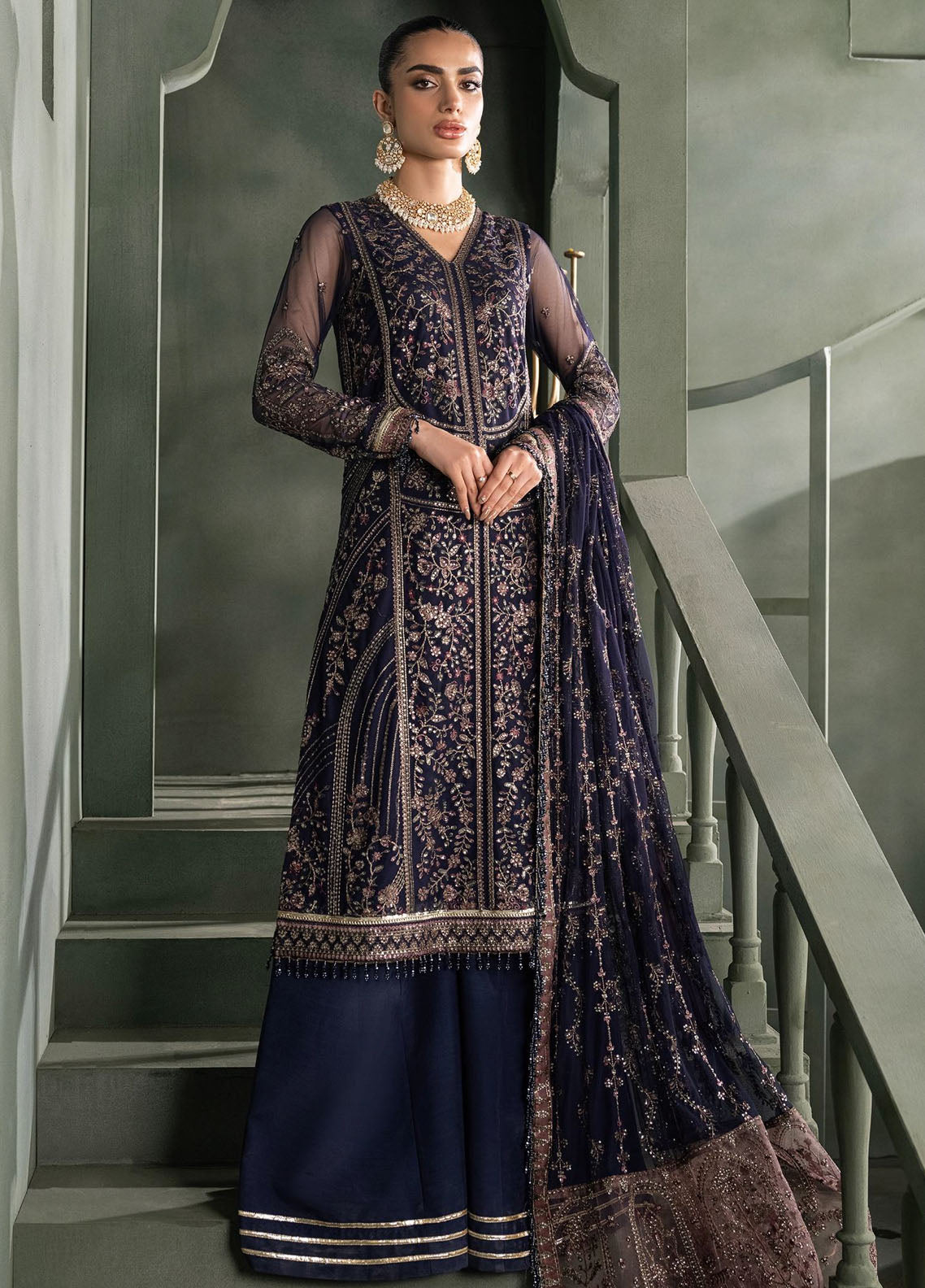 Heritage by Zarif Unstitched Luxury Formals Collection 2024 ZHF-08 Sirene