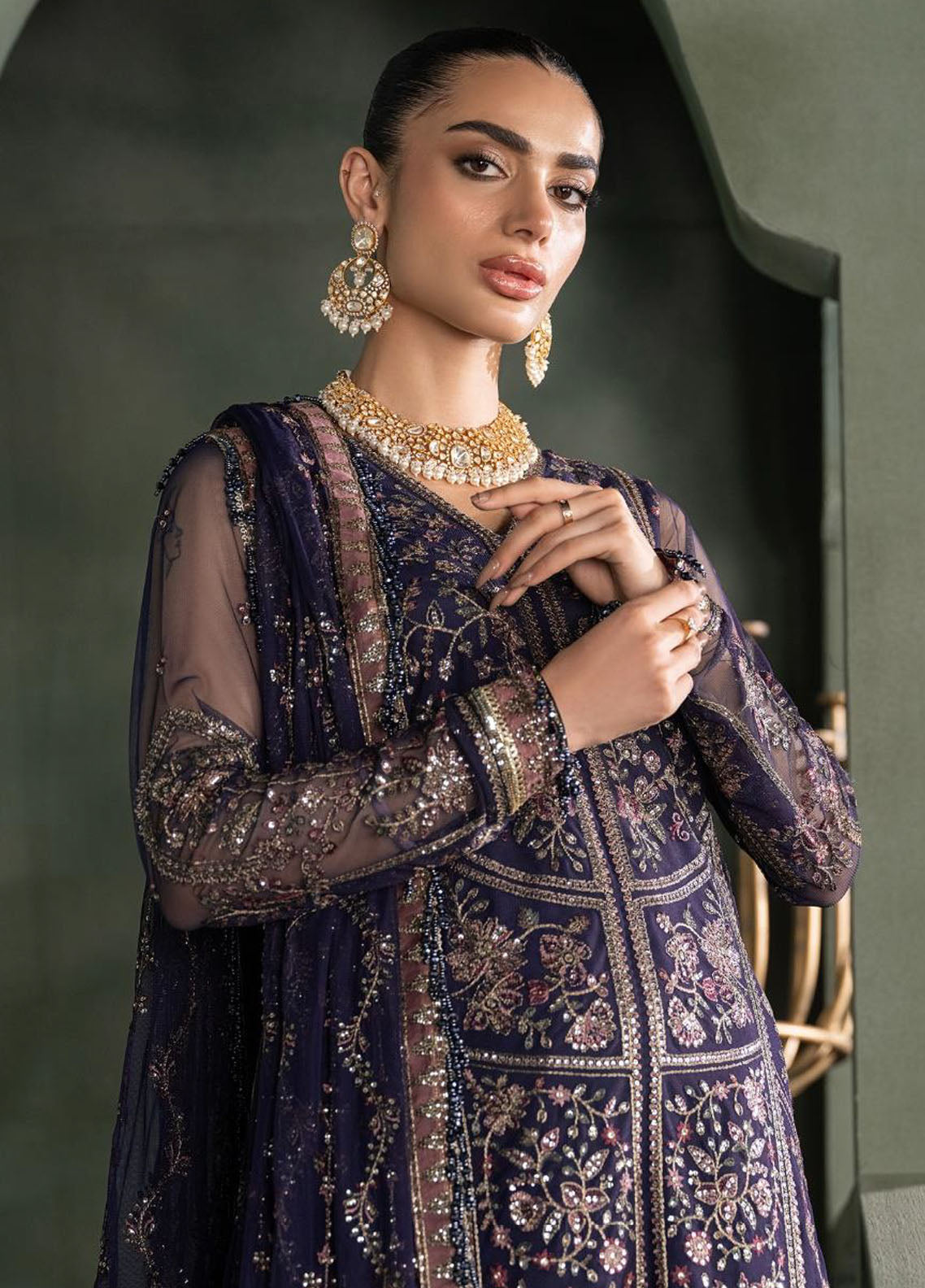 Heritage by Zarif Unstitched Luxury Formals Collection 2024 ZHF-08 Sirene
