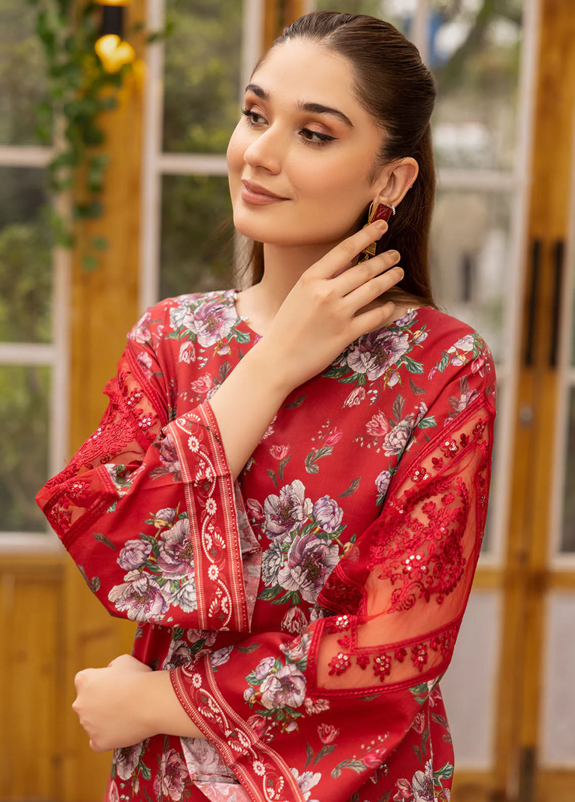 Esra Fashion Pret Embroidered Lawn 2 Piece Suit HD-23-23