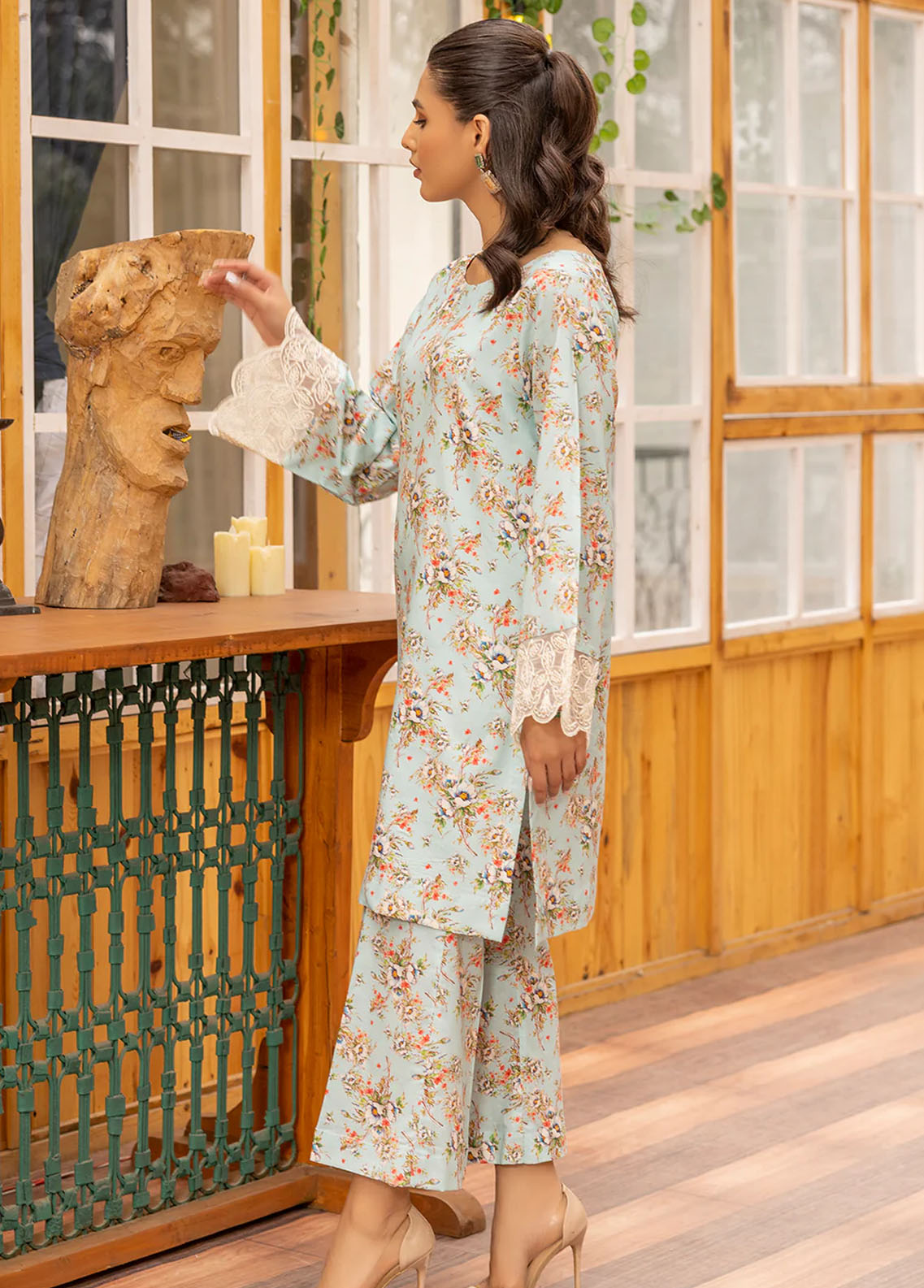 Esra Fashion Pret Embroidered Lawn 2 Piece Suit HD-23-27